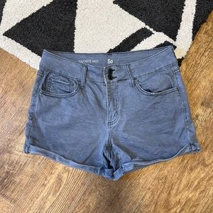 🎉So favorite midi cuffed denim shorts A4-43